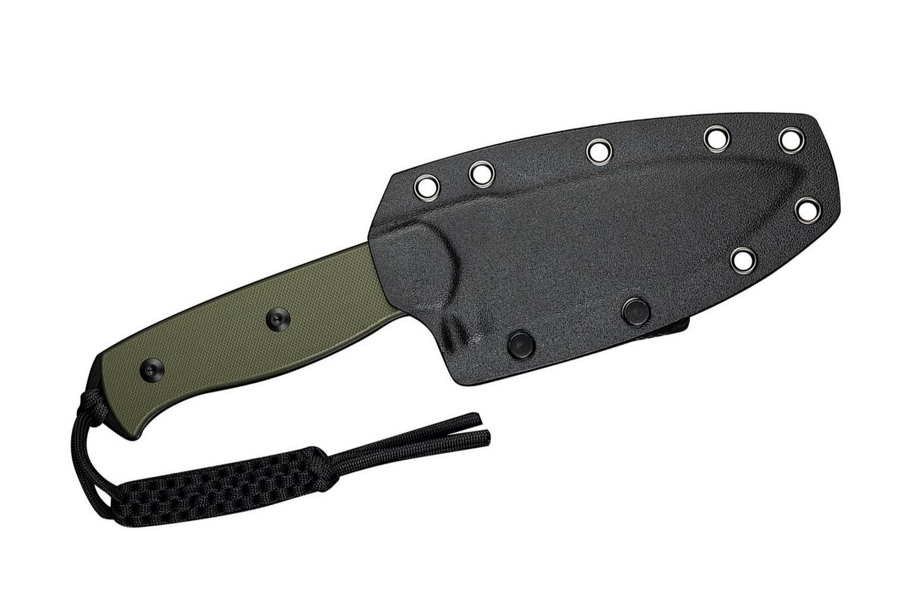 SENCUT Toxodon S24036-2 Black, Green G10, vaststaand mes