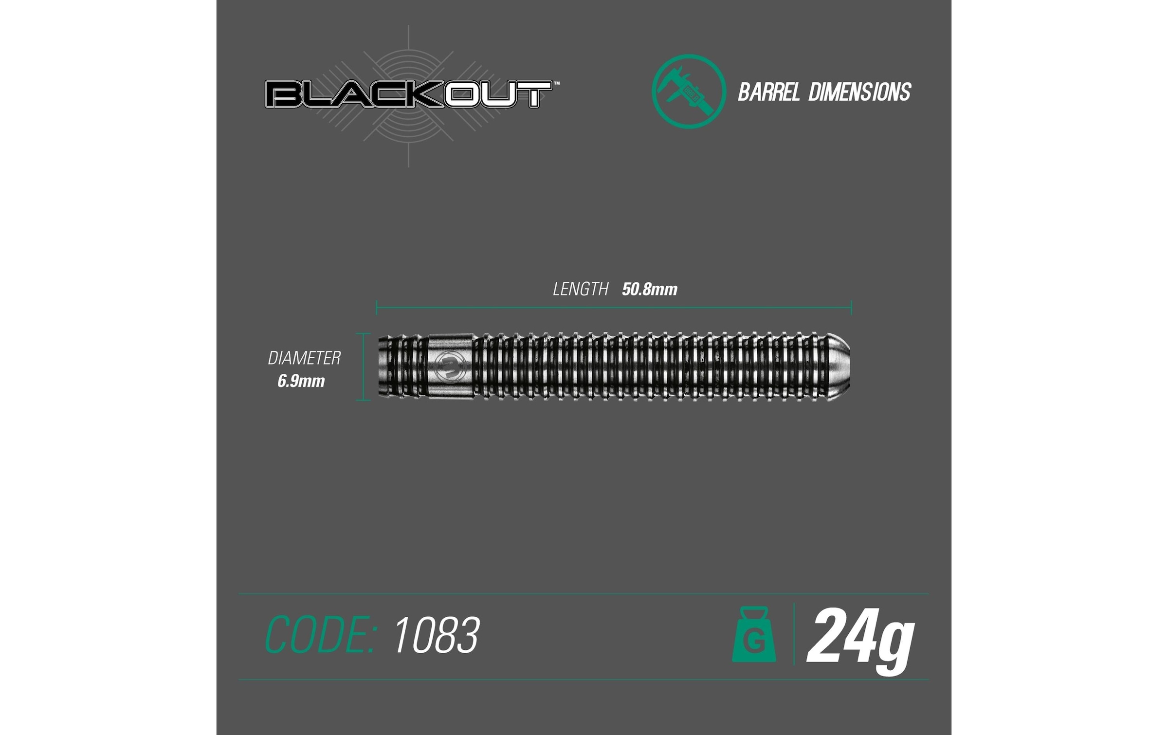 Winmau Dartpfeil »Steeldart Blackout 3 Stück«