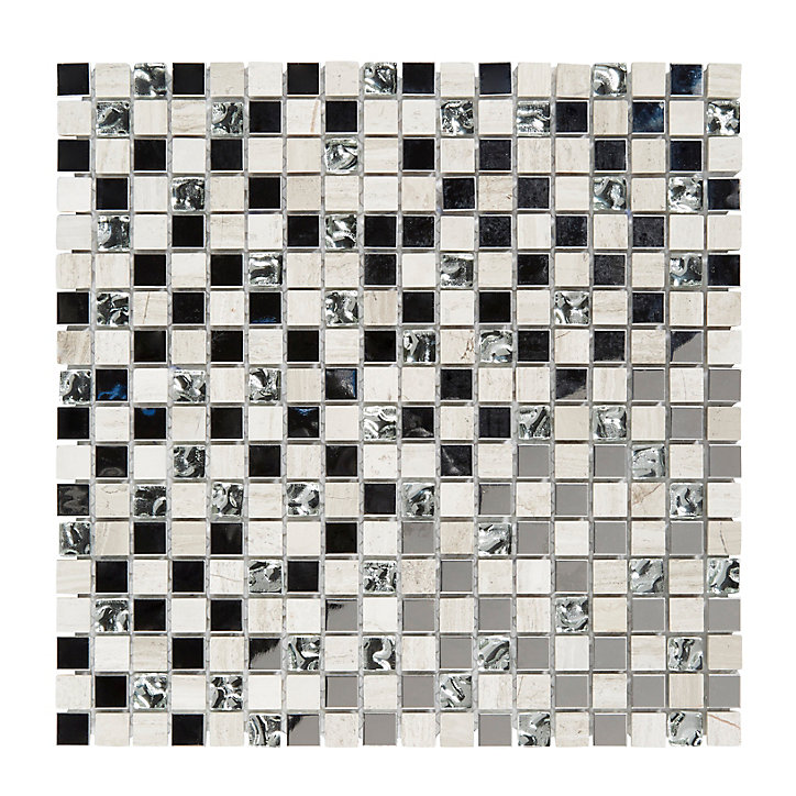 Mosaïque Mecine gris 30 x 30 cm Colours