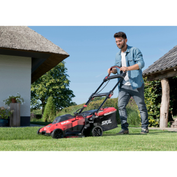 SKIL 20V grasmaaier 0140BA brushless 43cm + 2 accu's 4,0Ah + snellader