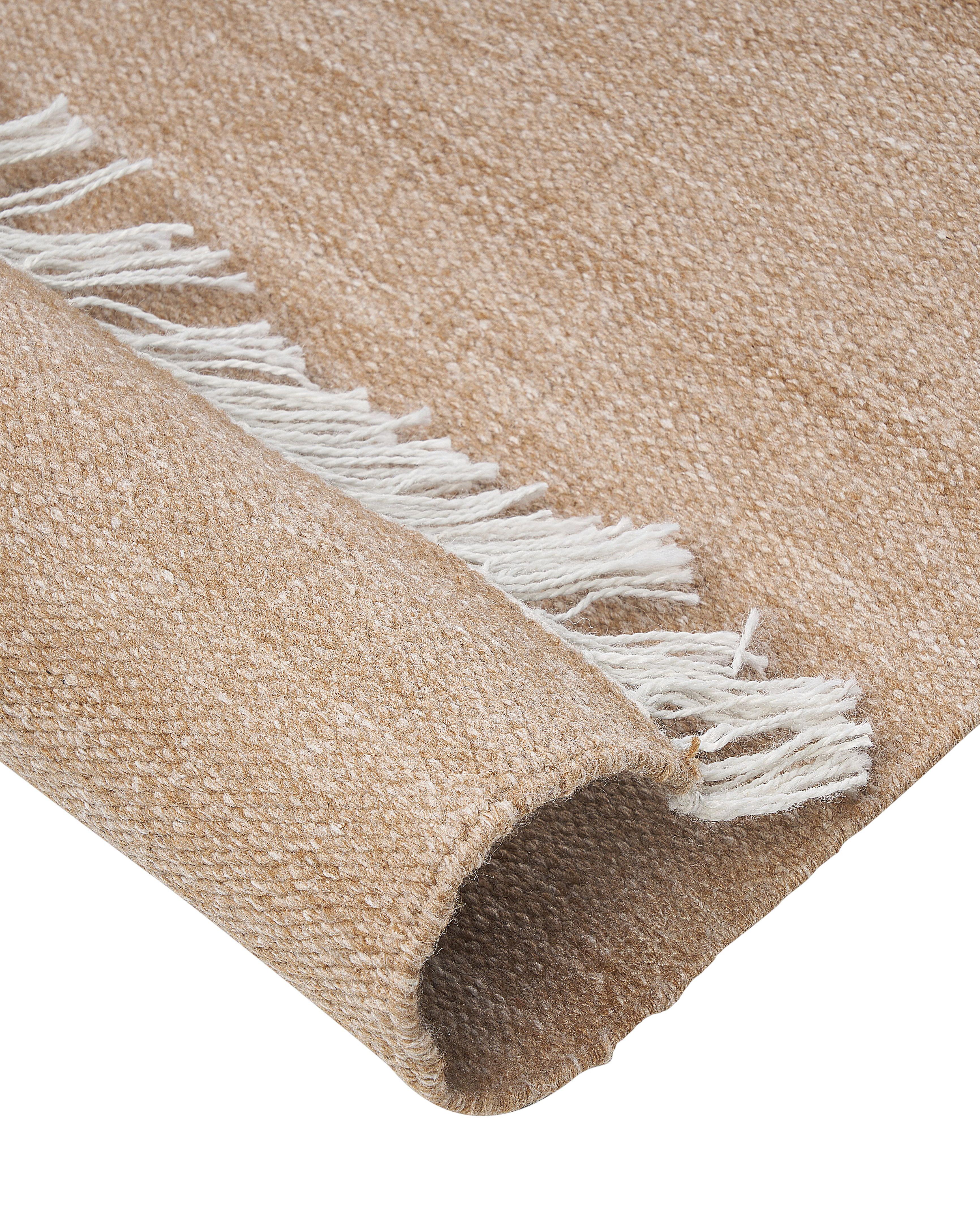 Vloerkleed MALHIA Zandbeige 160 x 230 cm