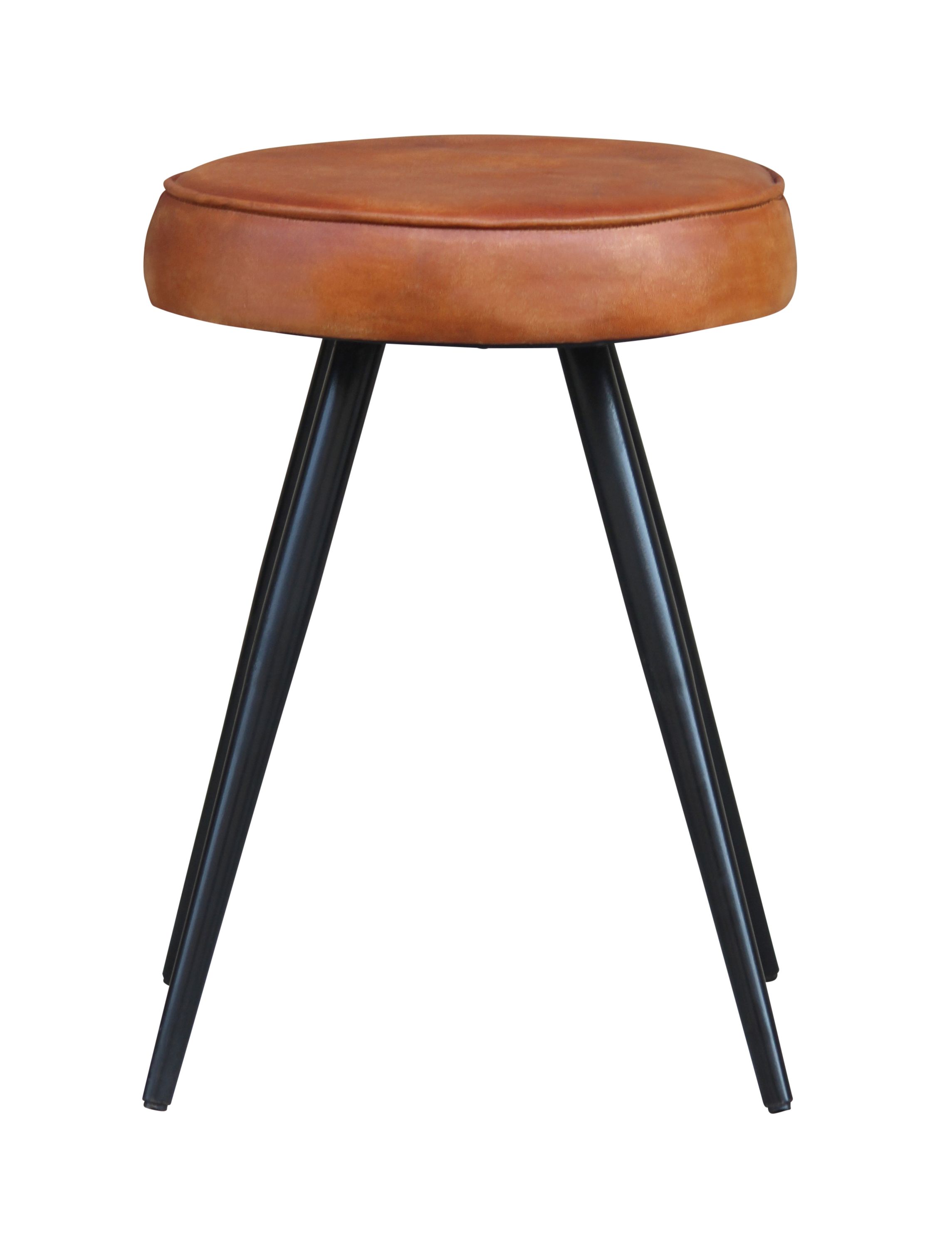 Hocker Leder Vintage ANOUK