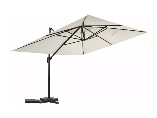 Parasol jardin déporté en aluminium 