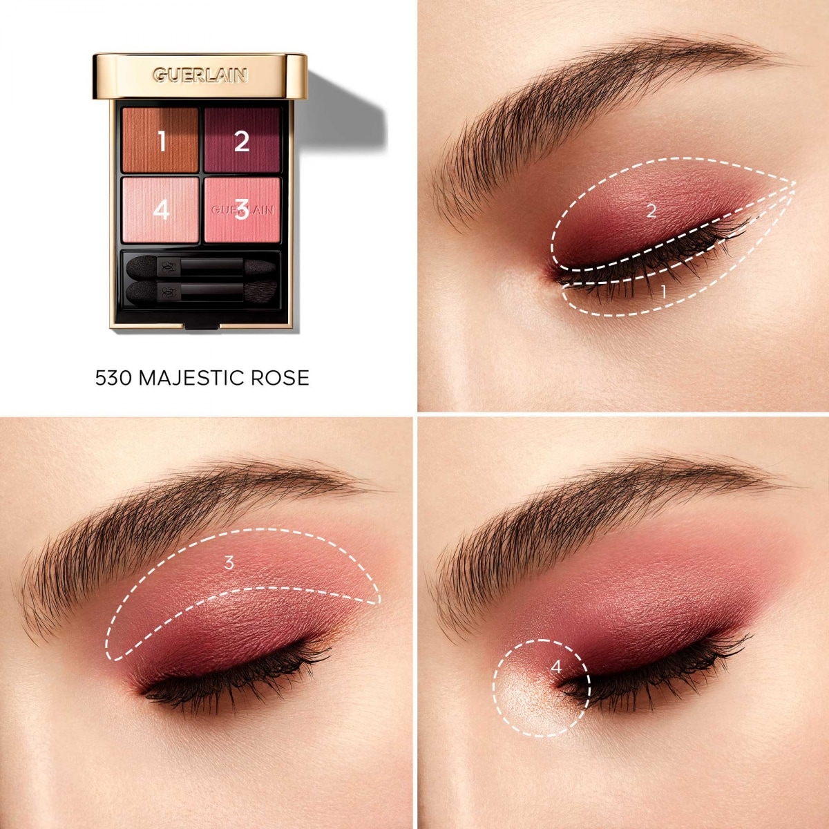 GUERLAIN Ombres G Ombres à Paupières 4 Couleurs