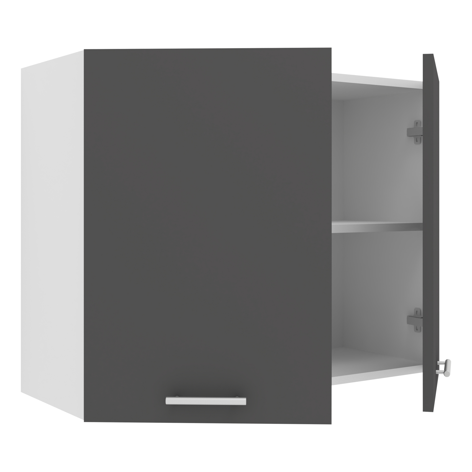 Hängeschrank ESILO - weiß - anthrazit - 60 cm