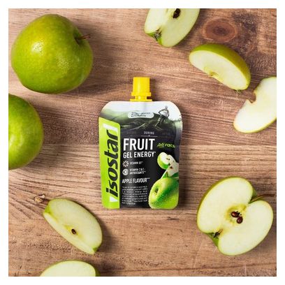 Gel énergétique Isostar Fruit Gel ActiFood Pomme - 90g