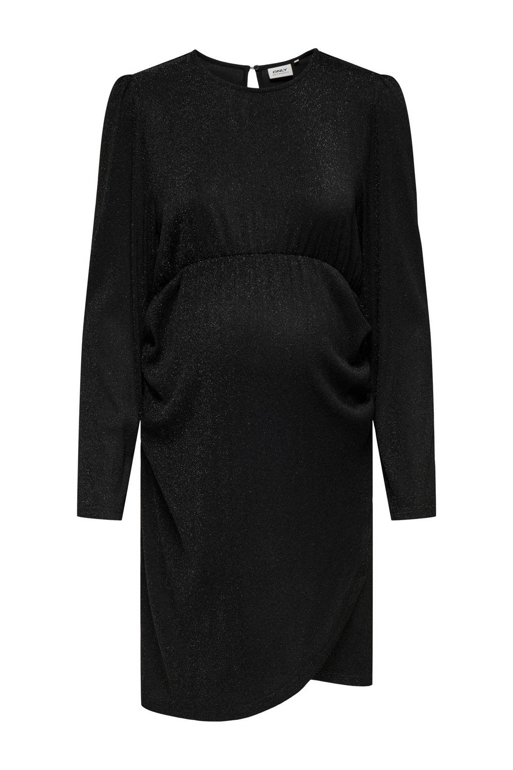 ONLY MATERNITY zwangerschaps little black dress glitter zwart