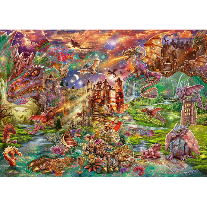Puzzle : 2000 pièces - Le Trésor des Dragons
