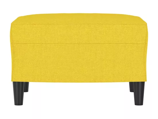 Repose-pied Jaune clair 60x50x41 cm Tissu
