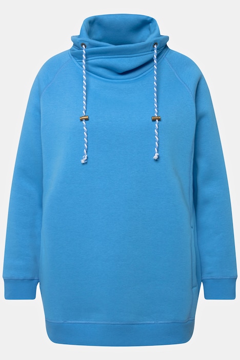 Sweatshirt, weiter Stehkragen, Taschen, Raglan-Langarm