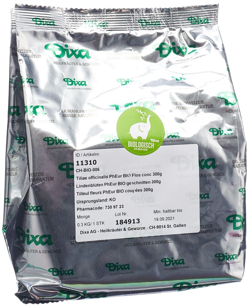 DIXA Lindenblüten PhEur BIO geschnitten 300 g