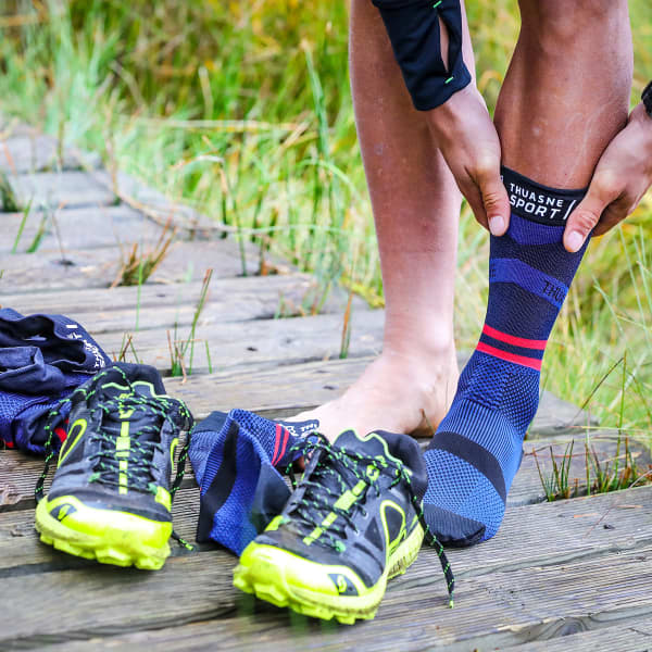 Chaussette compression THUASNE MID UP ACTIV RUNTRAIL M NOIR