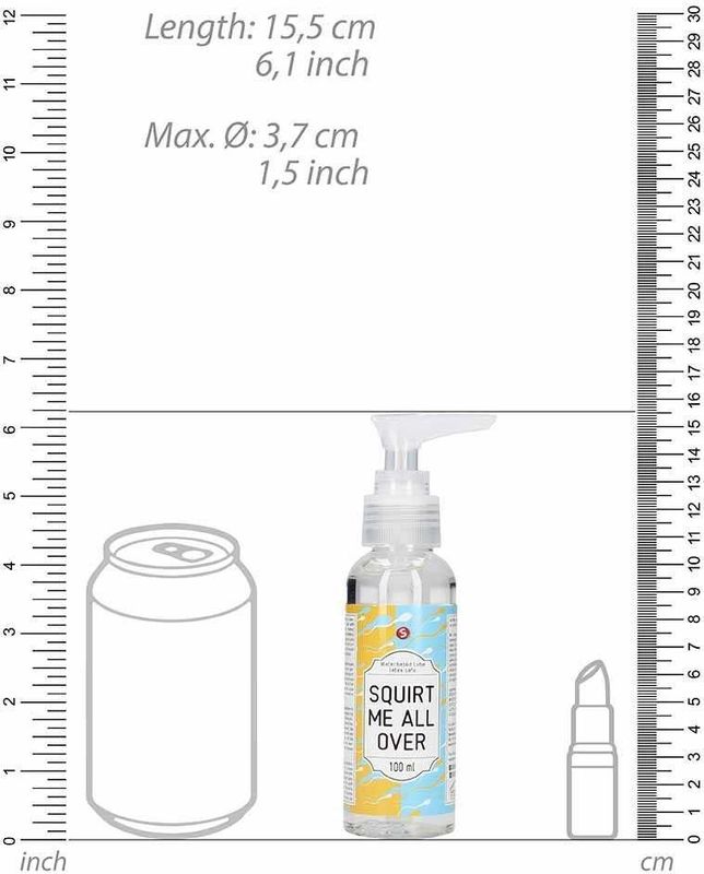 Waterbasis Glijmiddel – Squirt Me All Over – 100 ml
