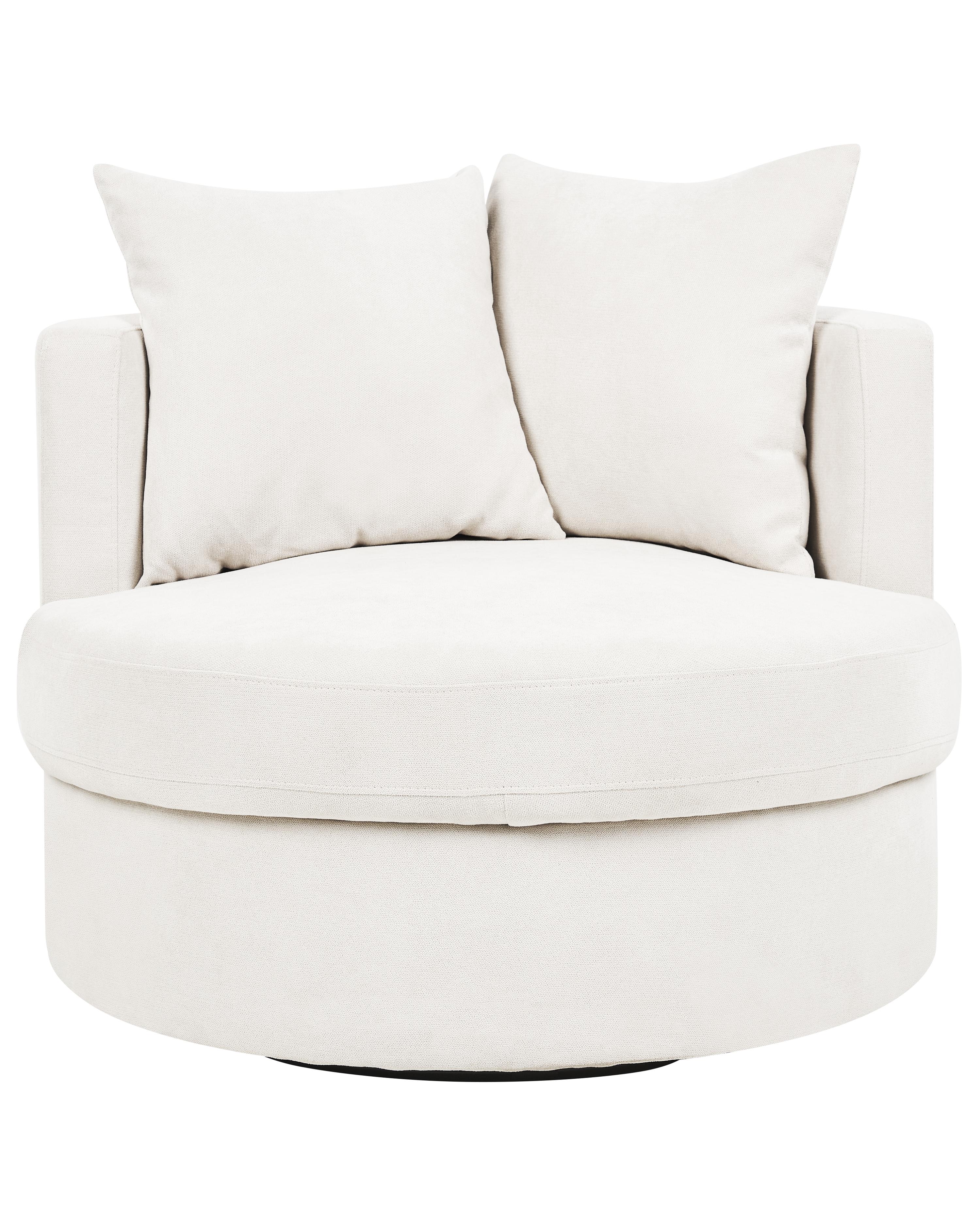 Draaifauteuil DALBY Stof Lichtbeige