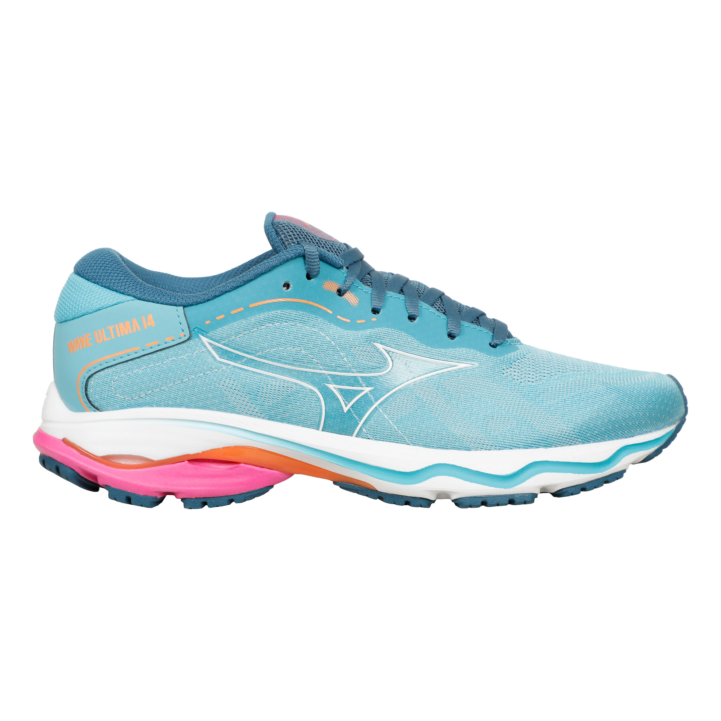 Mizuno Wave Ultima 14 Chaussure De Running Sans Stabilisateurs Femmes - Bleu Clair , Blanc