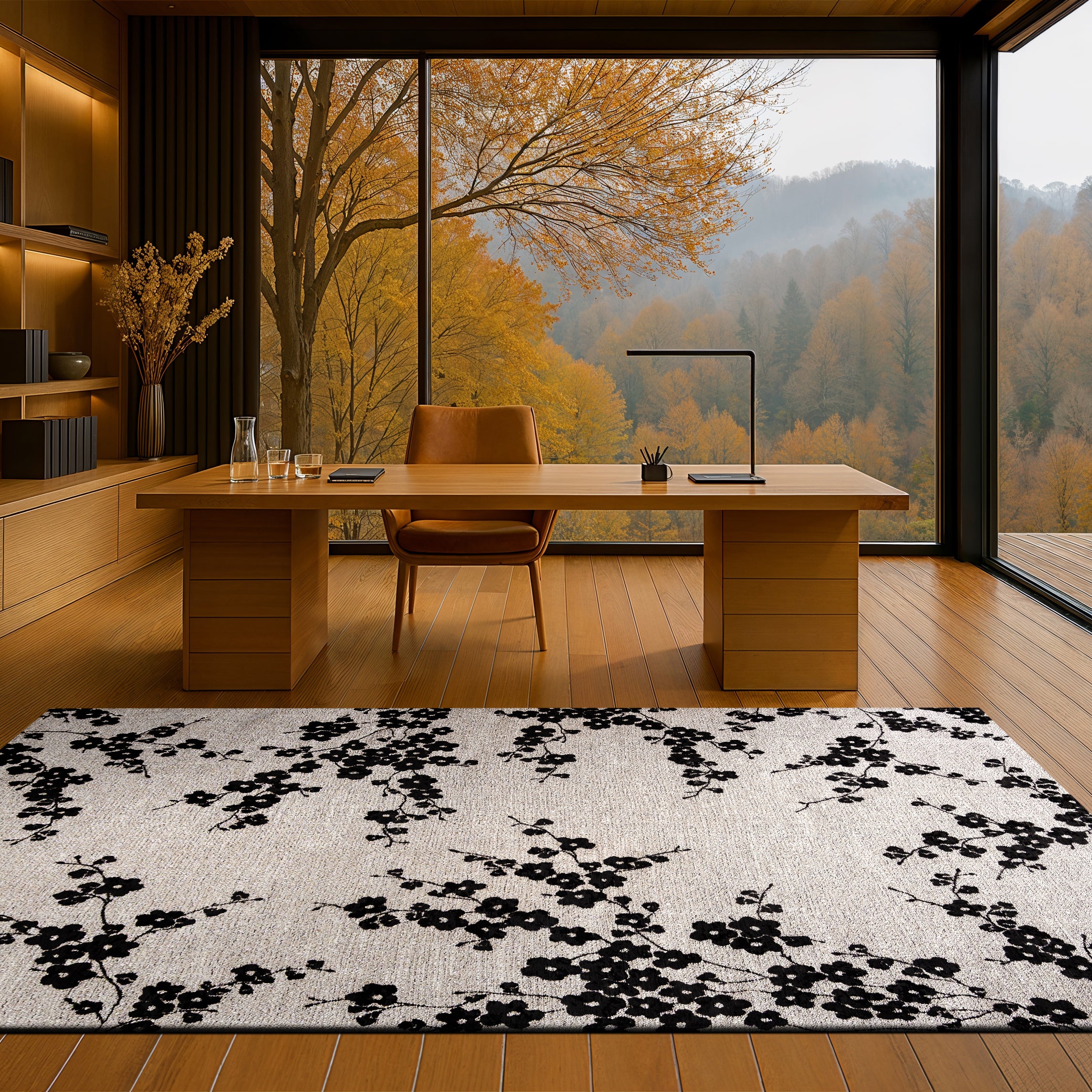 Louis de Poortere Sakura Vloerkleed 80 x 150 cm - Night Snow