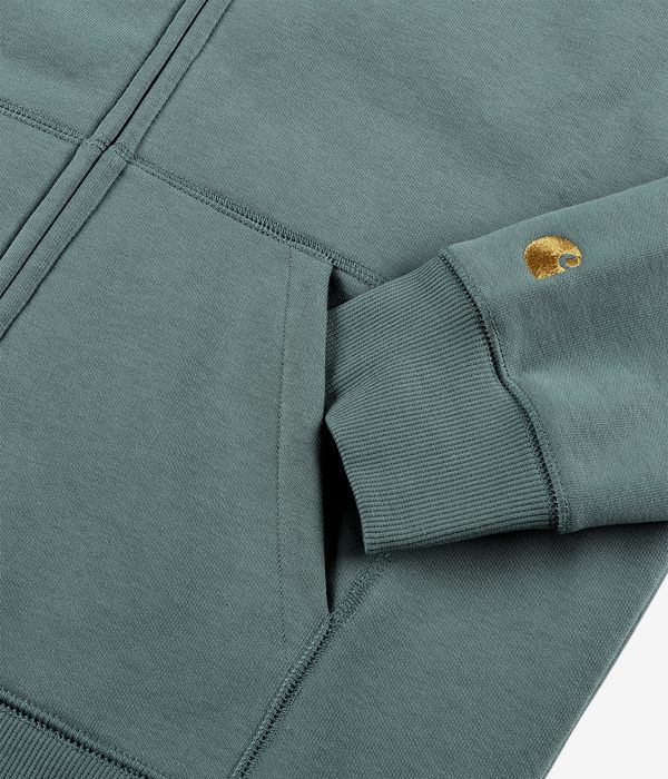 Carhartt WIP Chase Zip-Hoodie (silver pine gold)