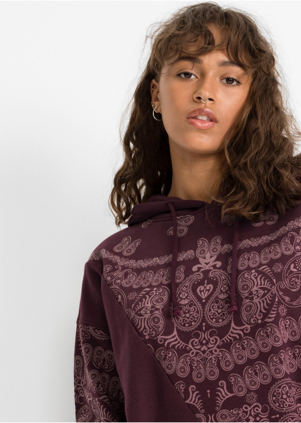 Sweat-shirt à capuche imprimé