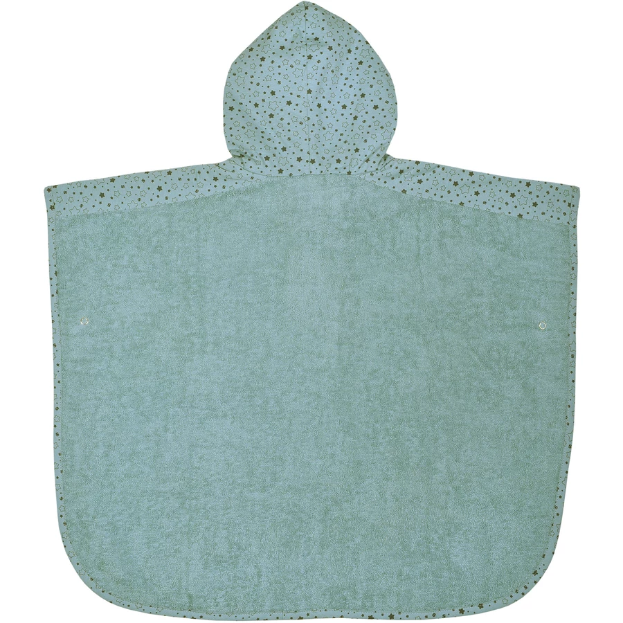 WÖRNER SÜDFROTTIER Badeponcho Sterne eisblau 60 x 75 cm