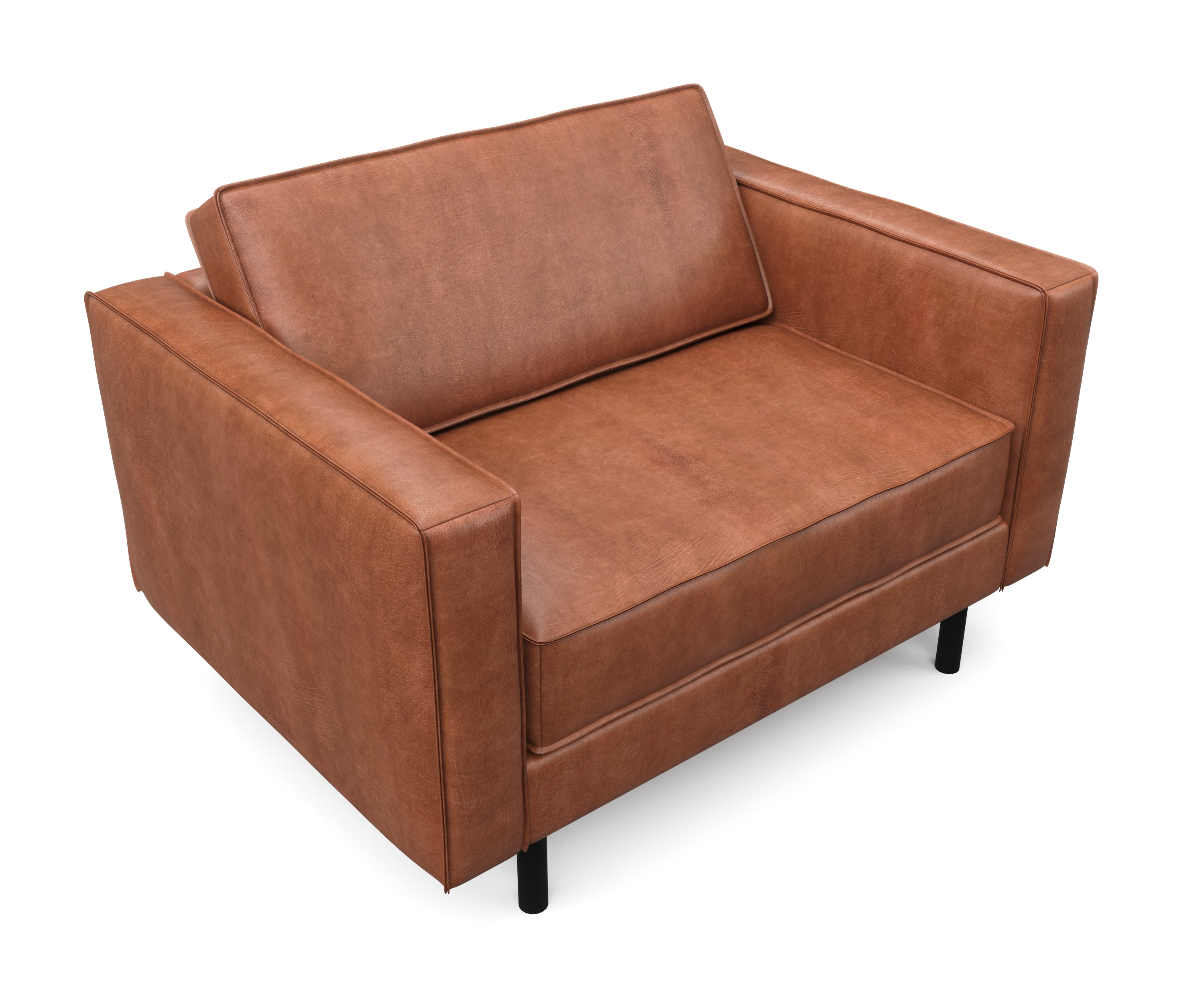 Sessel Leder DUKE braun