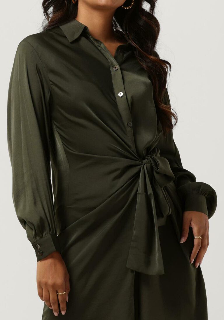 MY ESSENTIAL WARDROBE groene my essential wardrobe mini jurk hilo dress