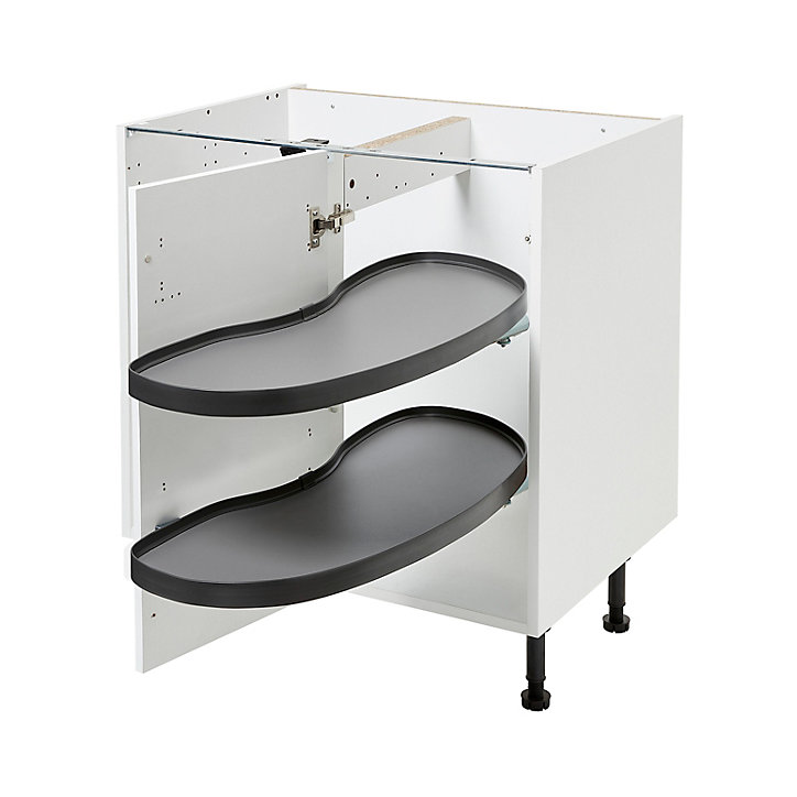 Rangement coulissant d'angle pour meuble de cuisine GoodHome Pebre 80 cm, droite