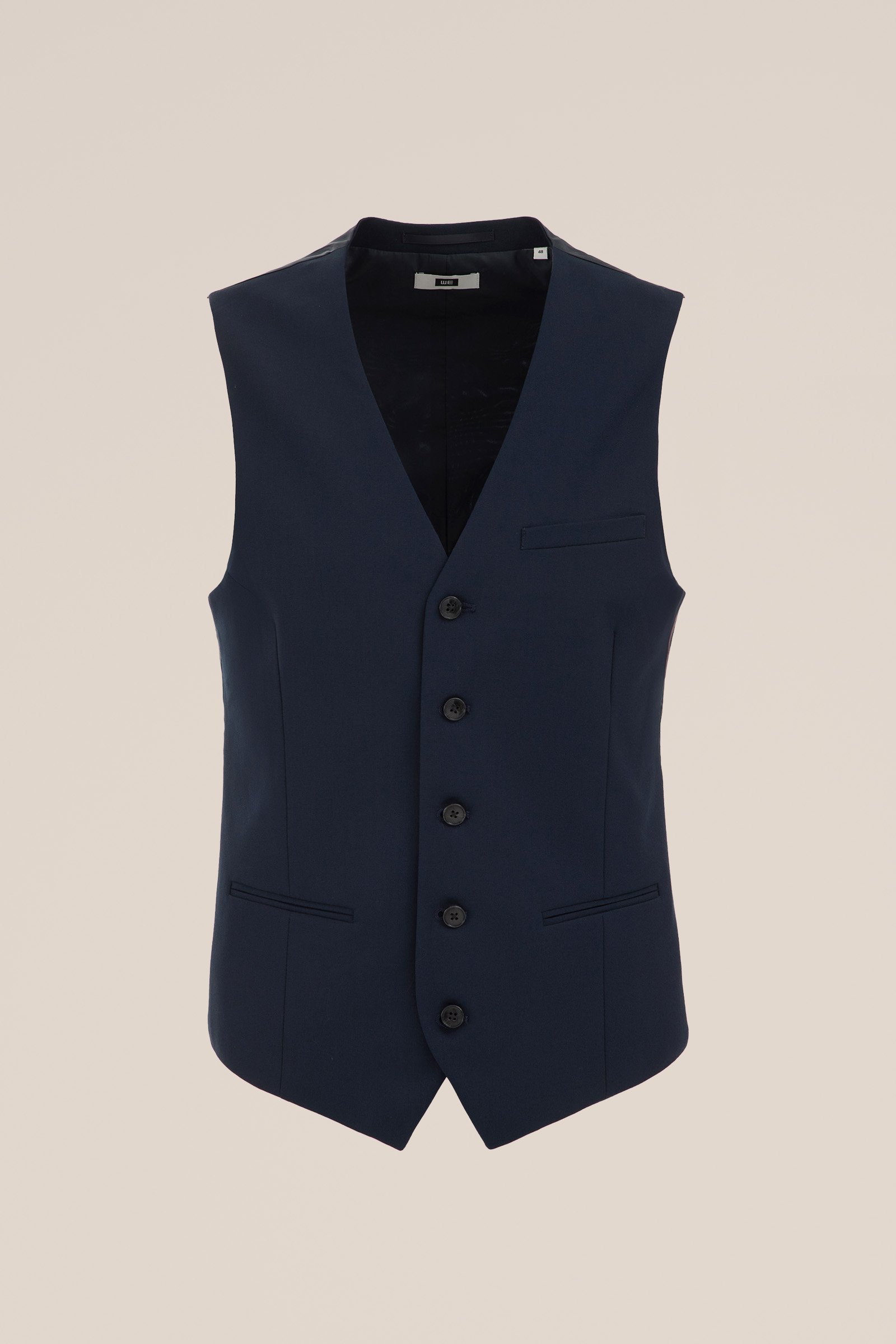 slim fit gilet Fundamentals Donkerblauw