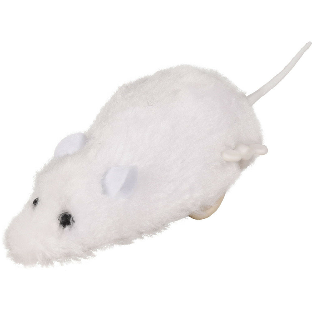 Jouet souris asher 17 cm remontable couleur aléatoire pour chat