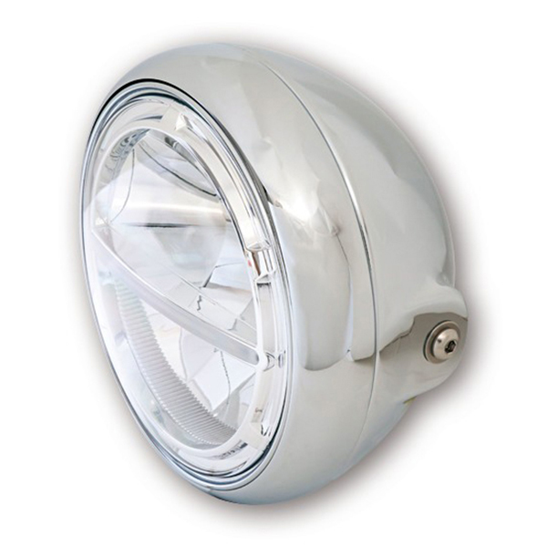 Highsider - Phare Voyage - Fixation verticale Chrome