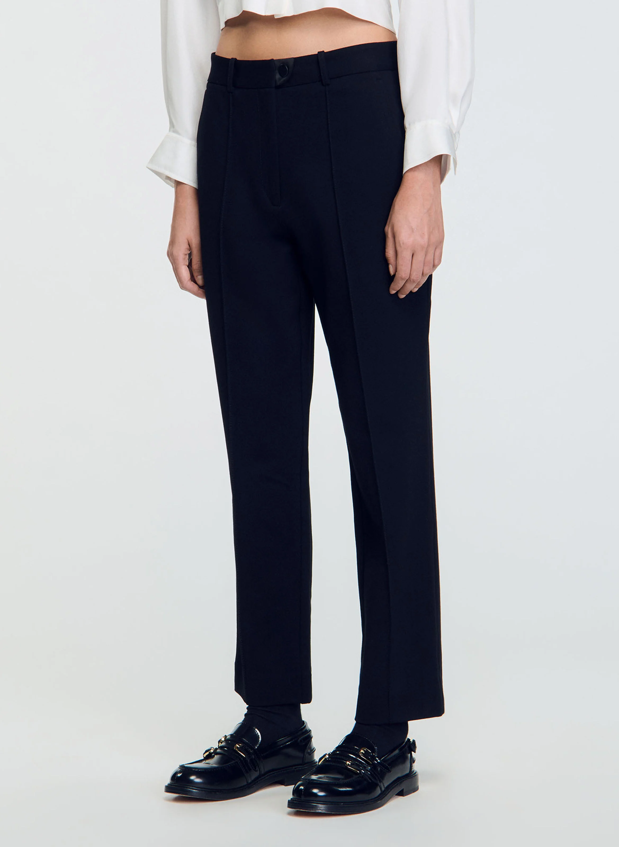 Pantalon droit| Noir