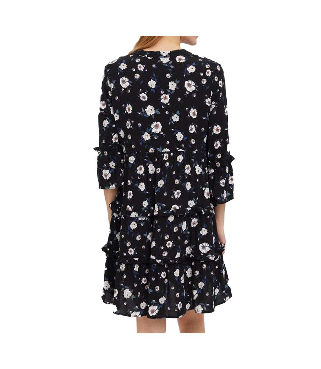 Robe Noir à fleurs Femme Vero Moda Easy