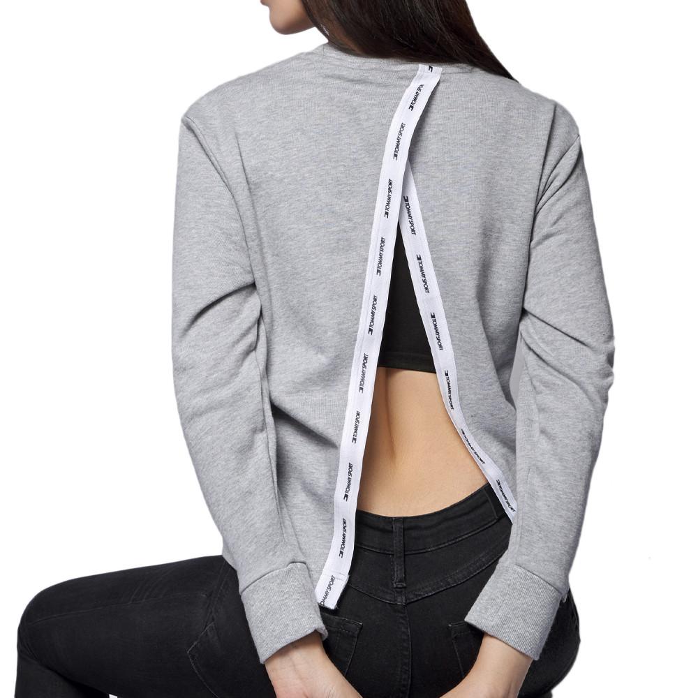 Tommy Hilfiger Sweat Gris Femme Tommy Sport Open Back
