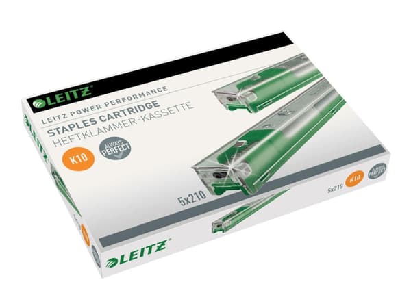 Staples leitz k10, grønn, til 5551, eske á 5 x 210 stk.
