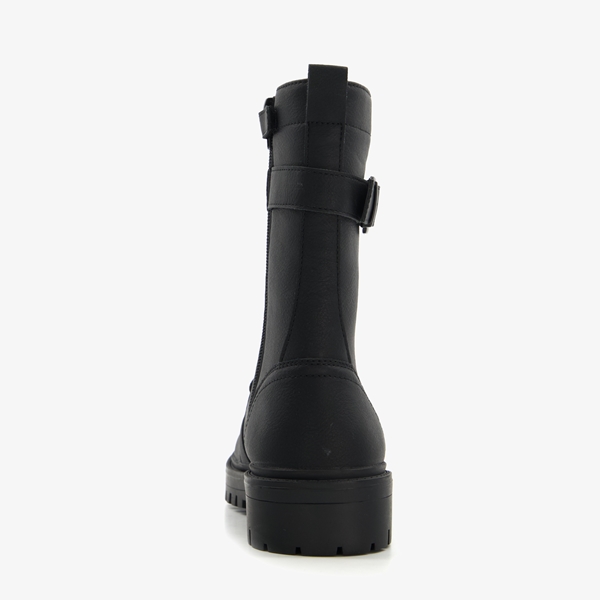 Blue Box meisjes veterboots zwart met gesp