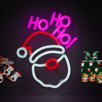 Enseigne lumineuse led à effet néon santa claus