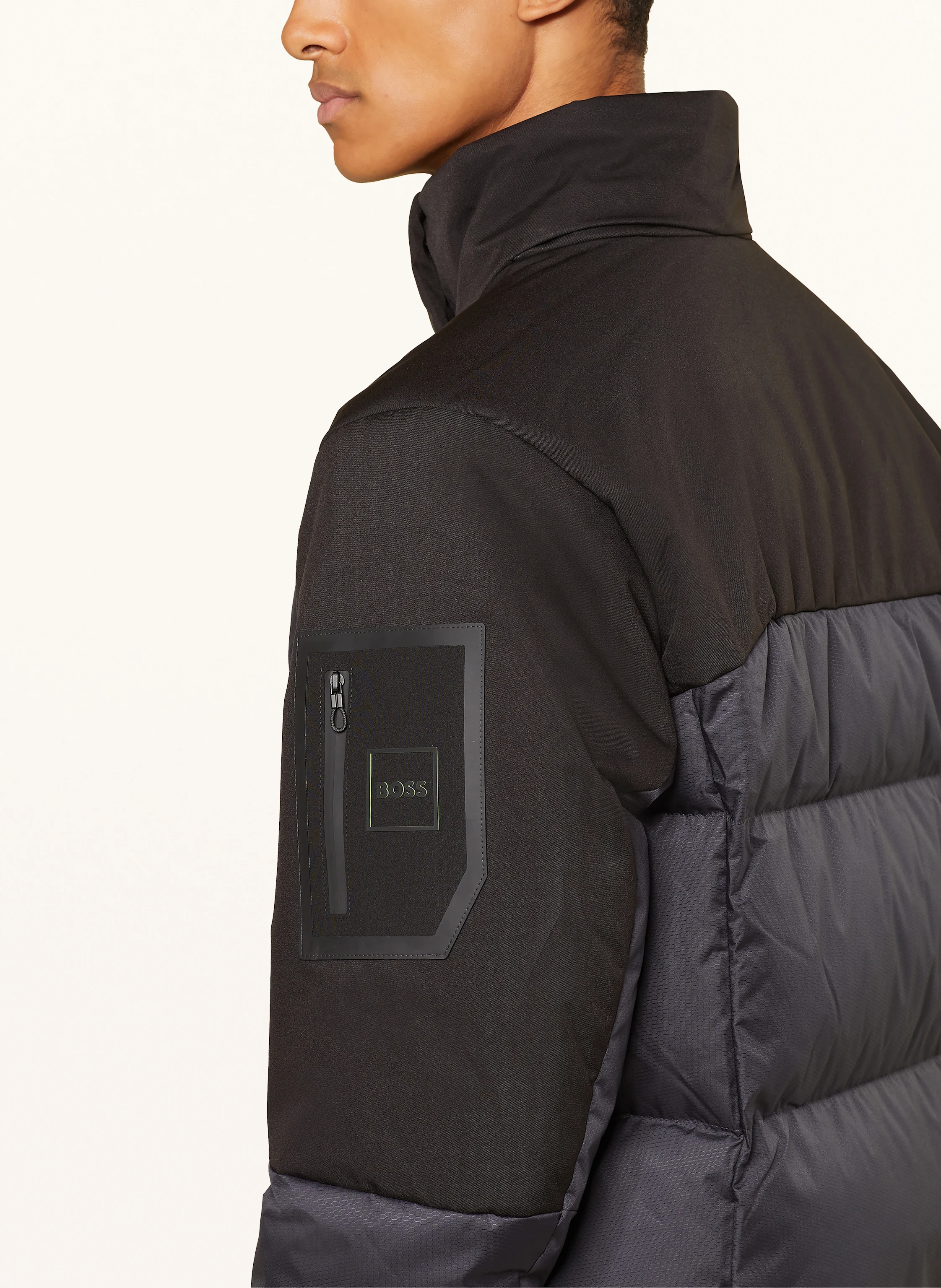 BOSS Lightweight-Daunenjacke HAMAR mit abnehmbarer Kapuze