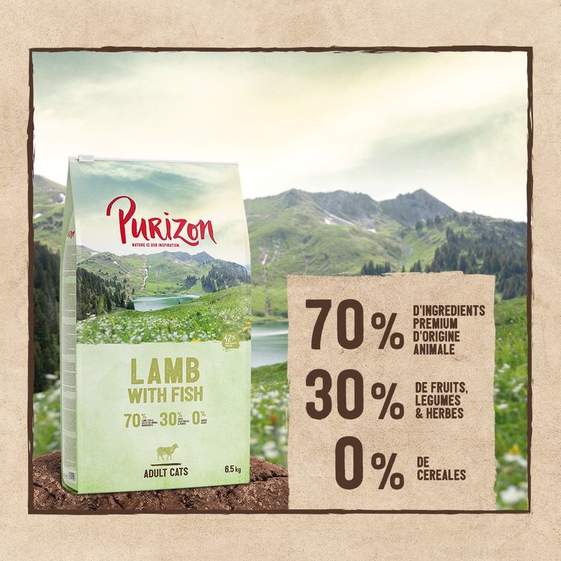 Purizon Adult, agneau & poisson - sans céréales