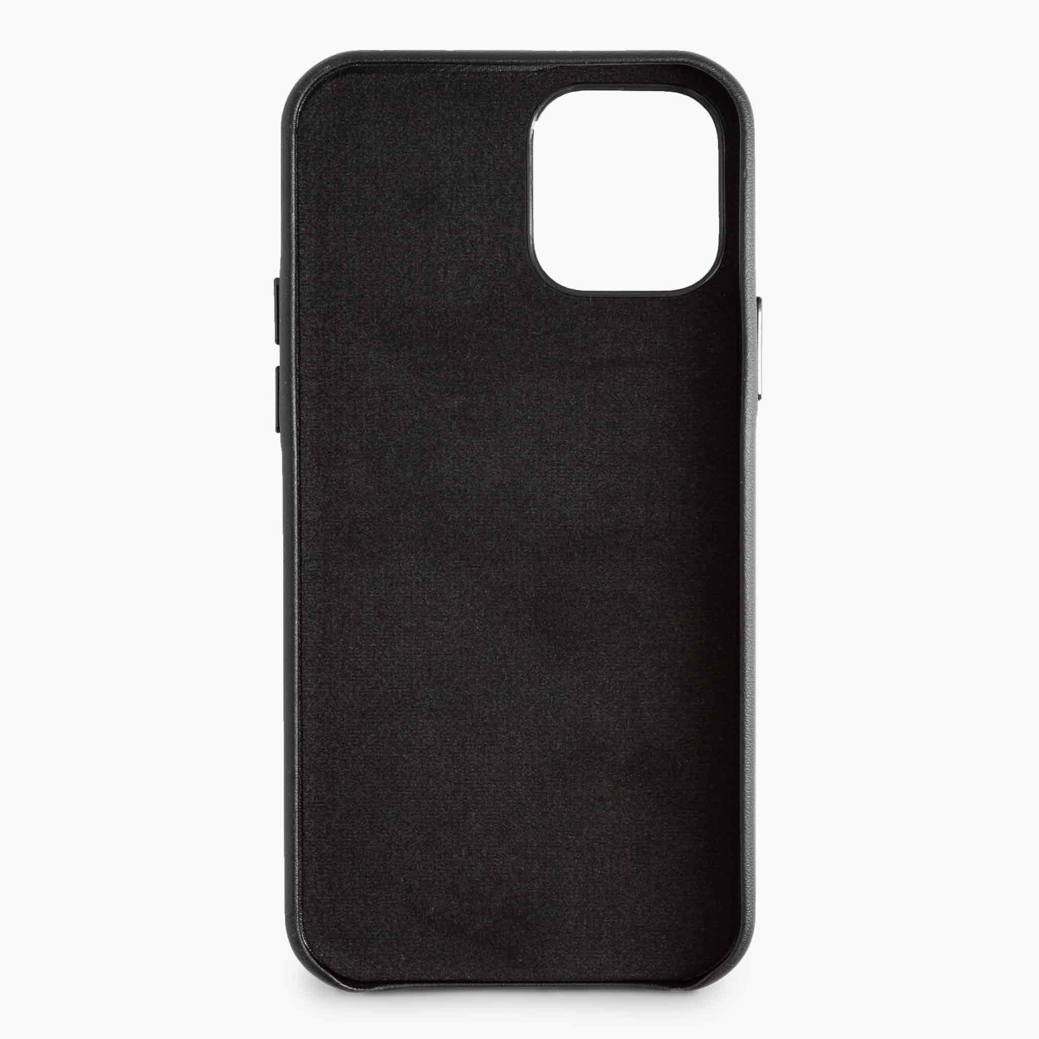 iPhone 13 Pro Max Fuji Schutzhülle aus Veganem Apfelleder - Black (Schwarz)