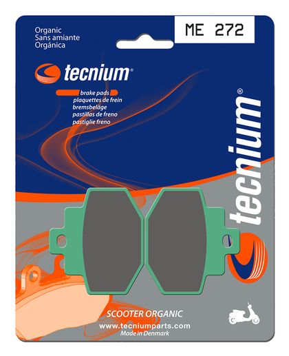 Plaquettes de freins Tecnium Scooter organique - ME272