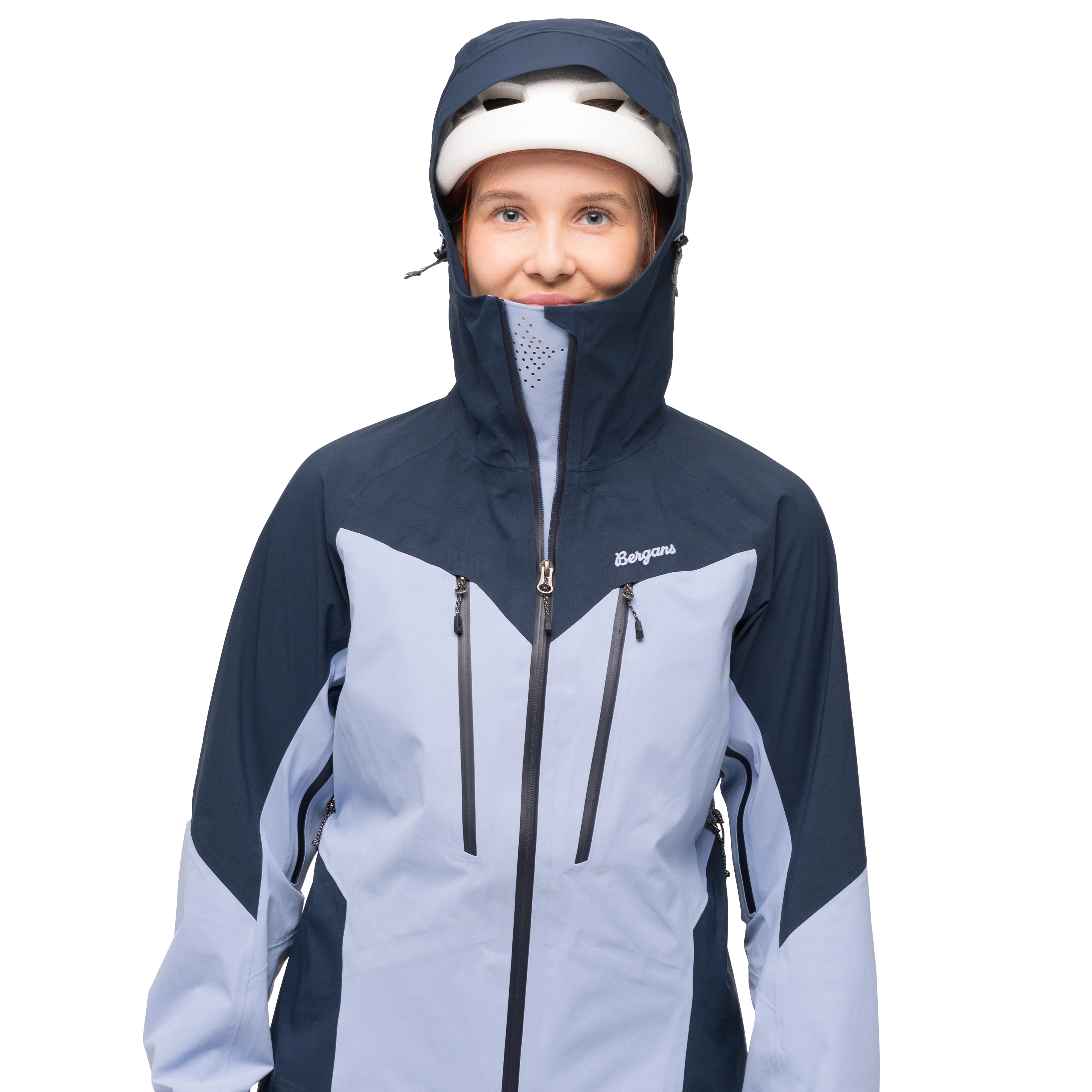 Tind 3L Shell Jacket Women Blueberry Milk / Navy Blue