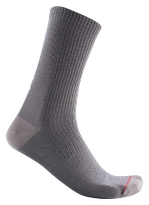 Chaussettes Castelli Bandito Wool 18 Gris