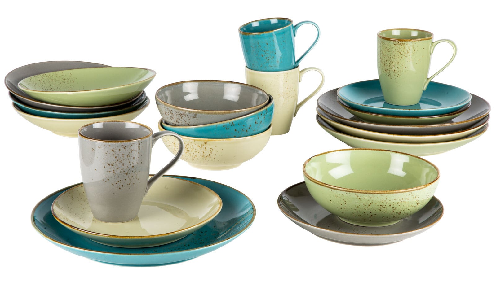 CreaTable Kombiservice NATURE COLLECTION 20-teilig mehrfarbig