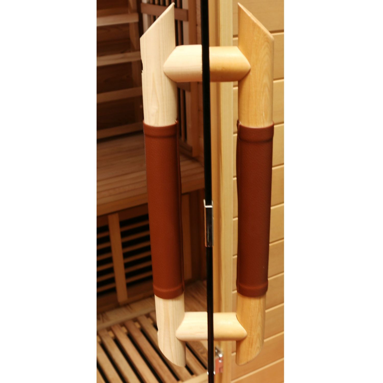 Dewello® Infrarotkabine Infrarotsauna TORONTO 127cm x 106cm inkl. 4 Vollspektrumstrahler, 4 Karbonstrahler, 4 Personen