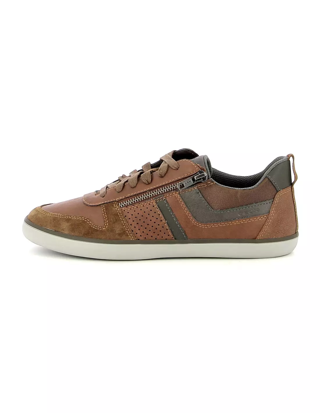 GEOX ELVER - Baskets Cognac