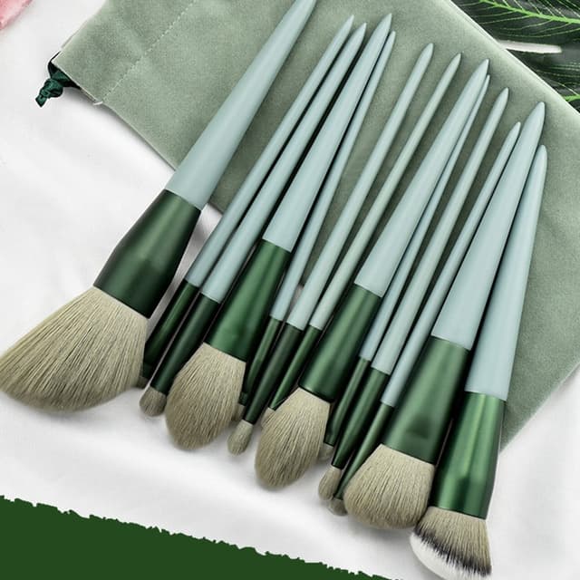 13 stk Makeup Børste Sæt Kosmetiske børster Soft Fiber Foundation Contour