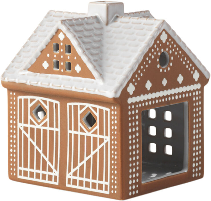 Kähler Gingerbread Lyshus Julestald H11. 5 brun Brun
