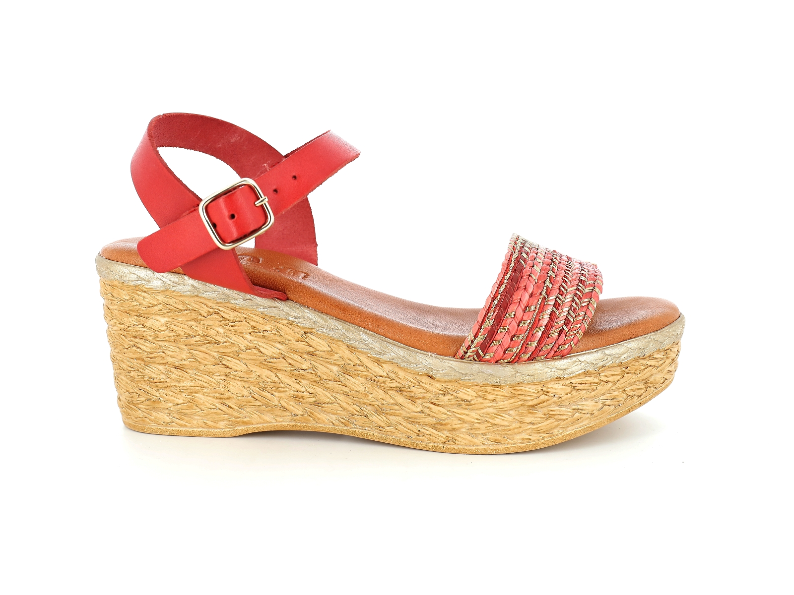 Chaussures du chateau-64386 Matières combinées Rouge