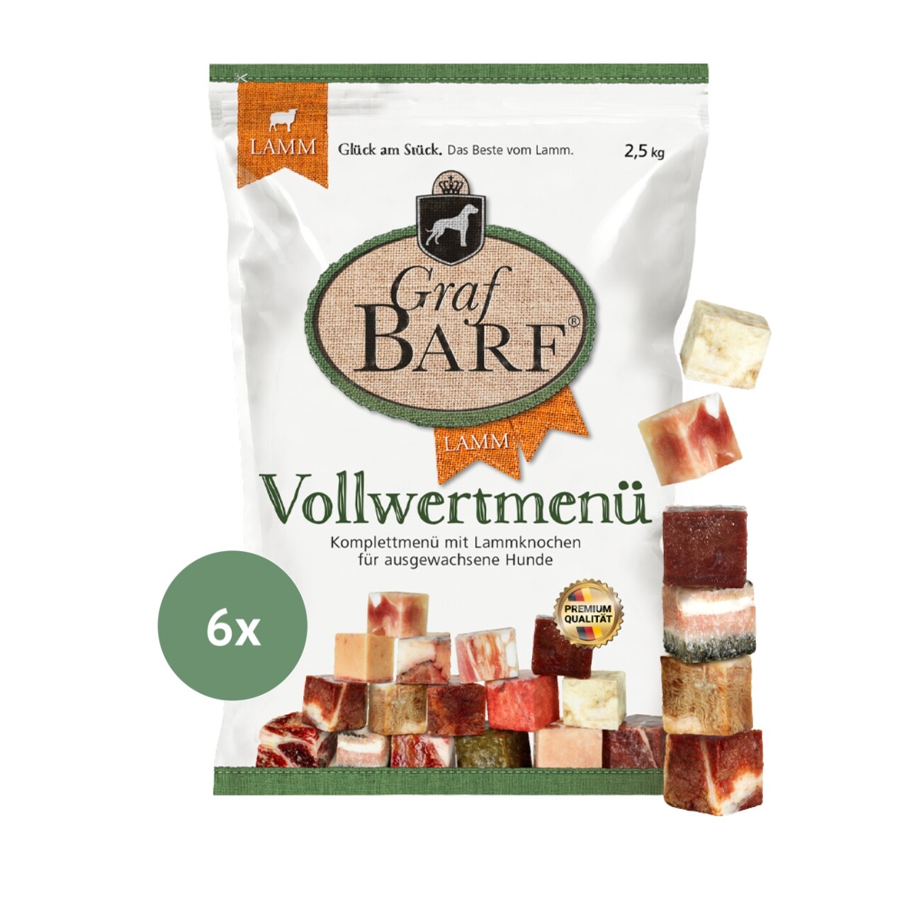 Graf Barf Vollwertmenü Lamm 6x2,5kg