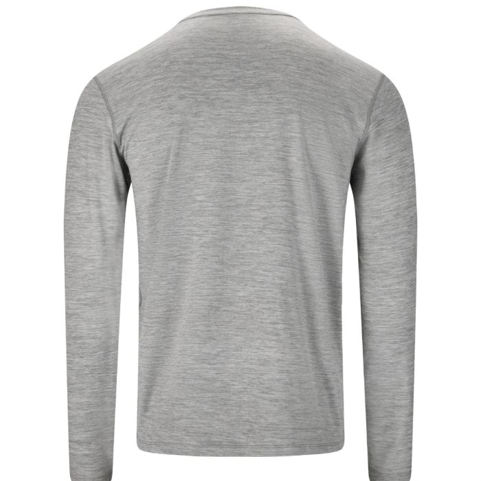 Endurance Herre T-shirts Abdon Melange Long Sleeve Tee Grå