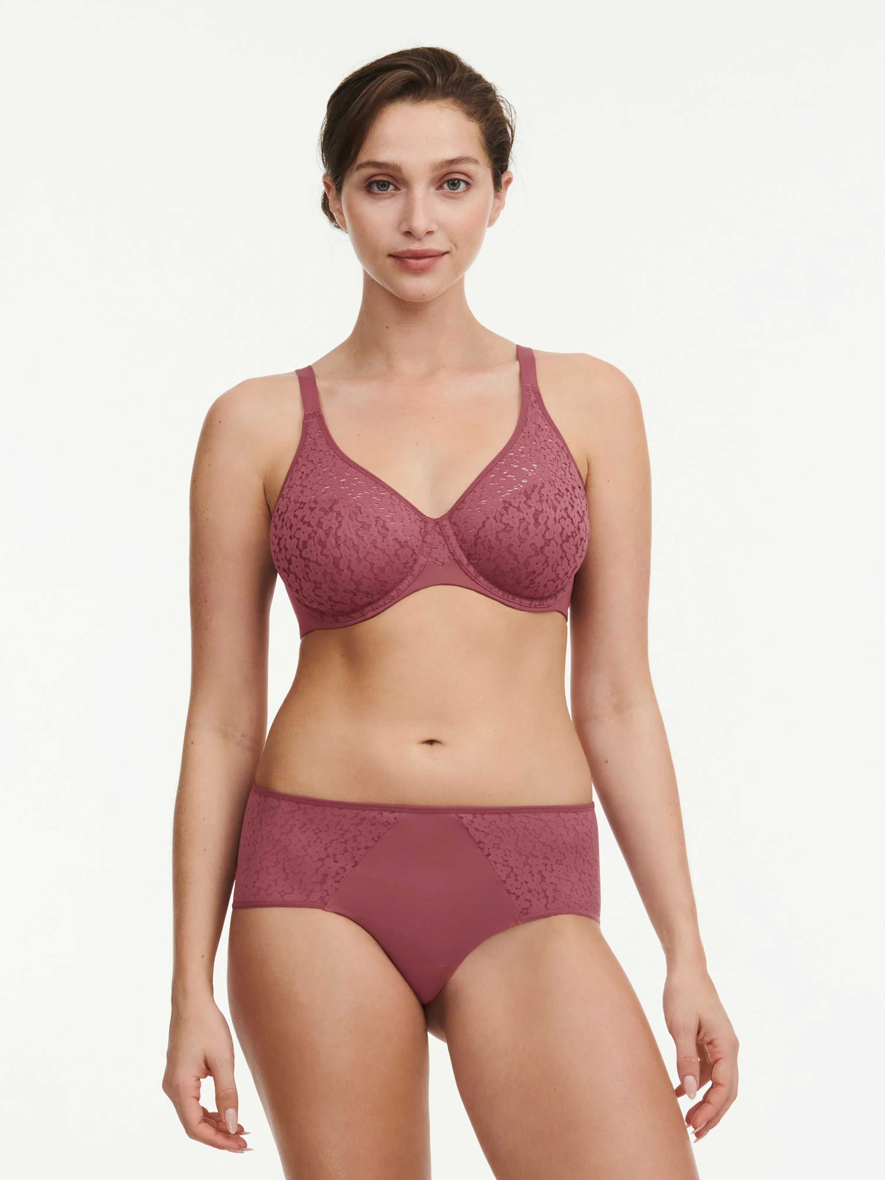 NORAH - Soutien-gorge moulé emboîtant en dentelle | Rose